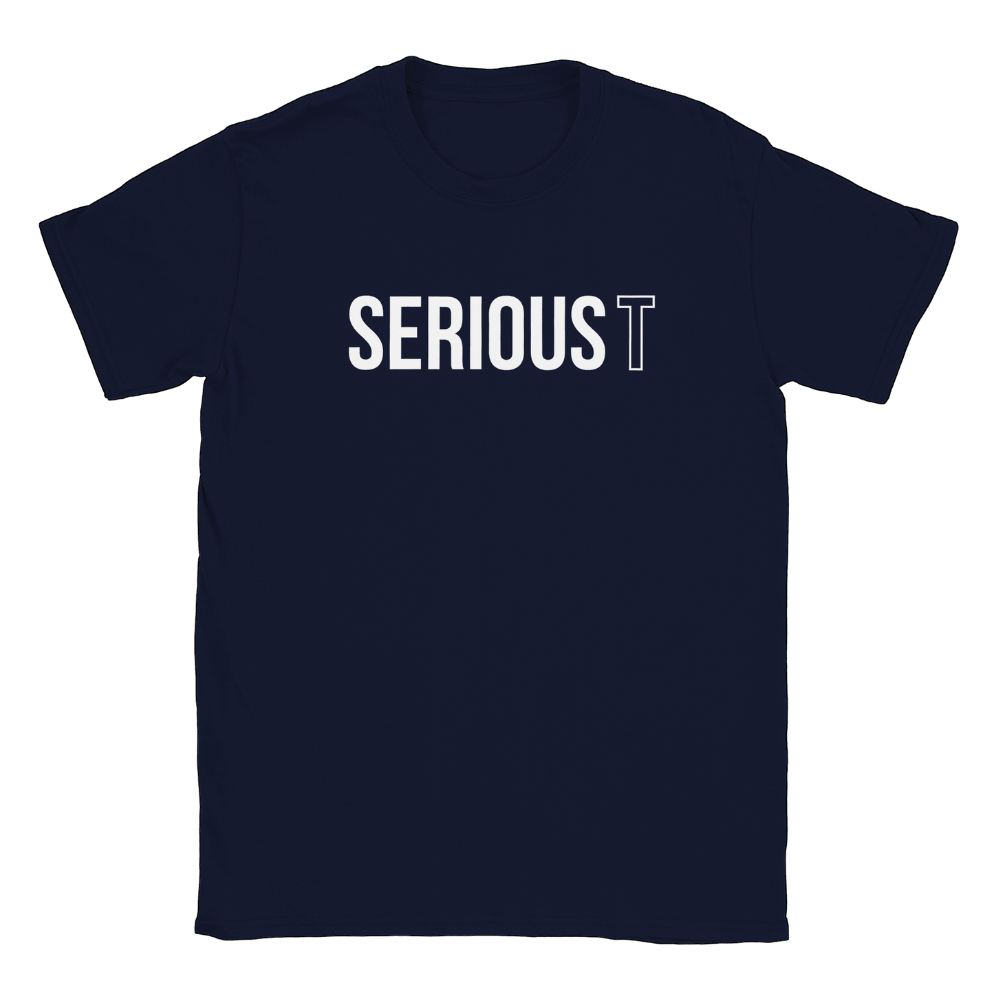 Serious T Logo - T-shirt Navy