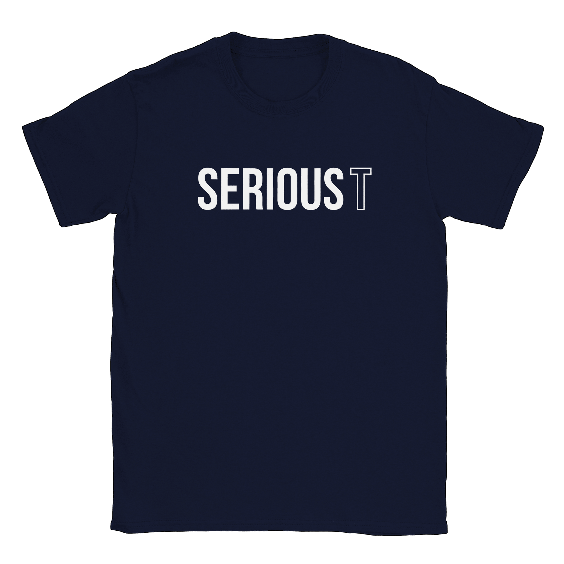 Serious T Logo - T-shirt Navy