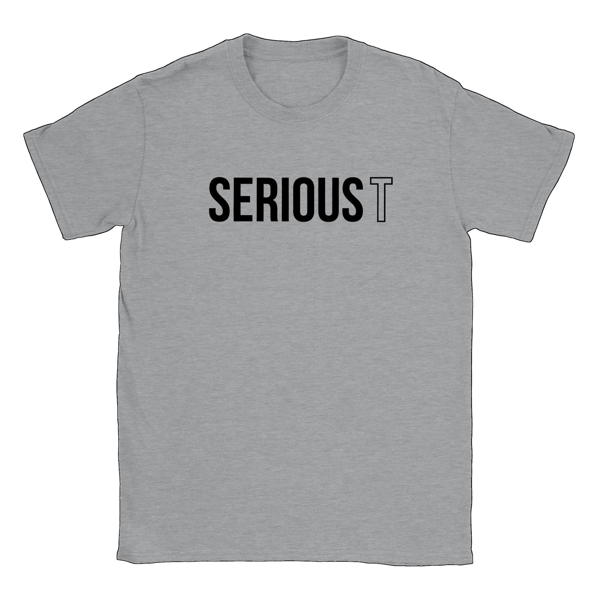 Serious T Logo - T-shirt Sports Grey