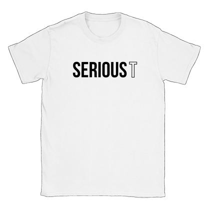 Serious T Logo - T-shirt Vit