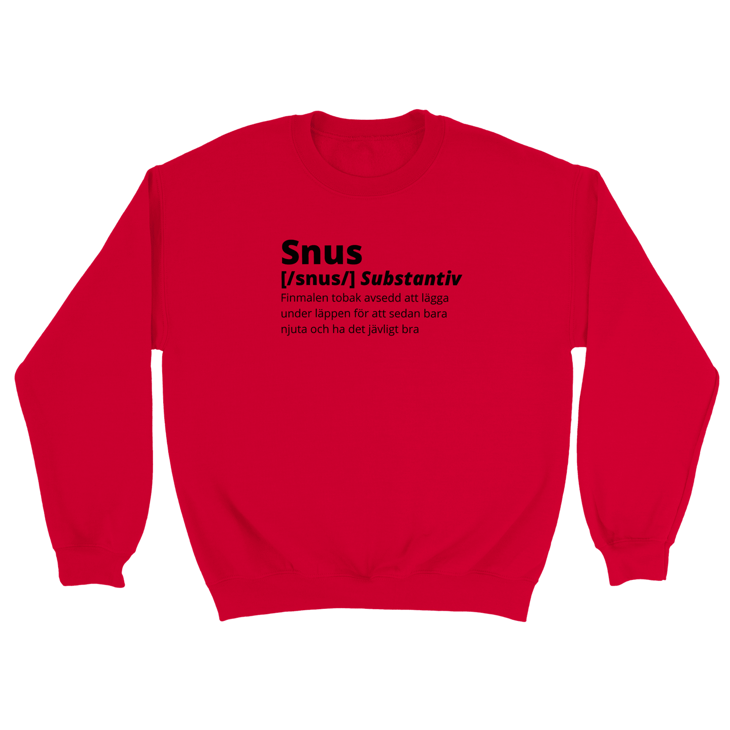 Snus - Sweatshirt Röd