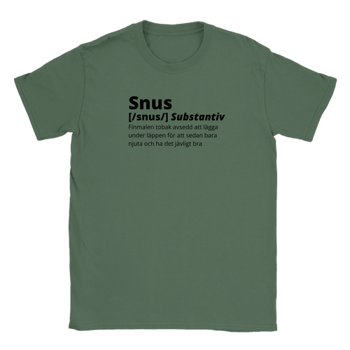 Snus - T-shirt Military Green