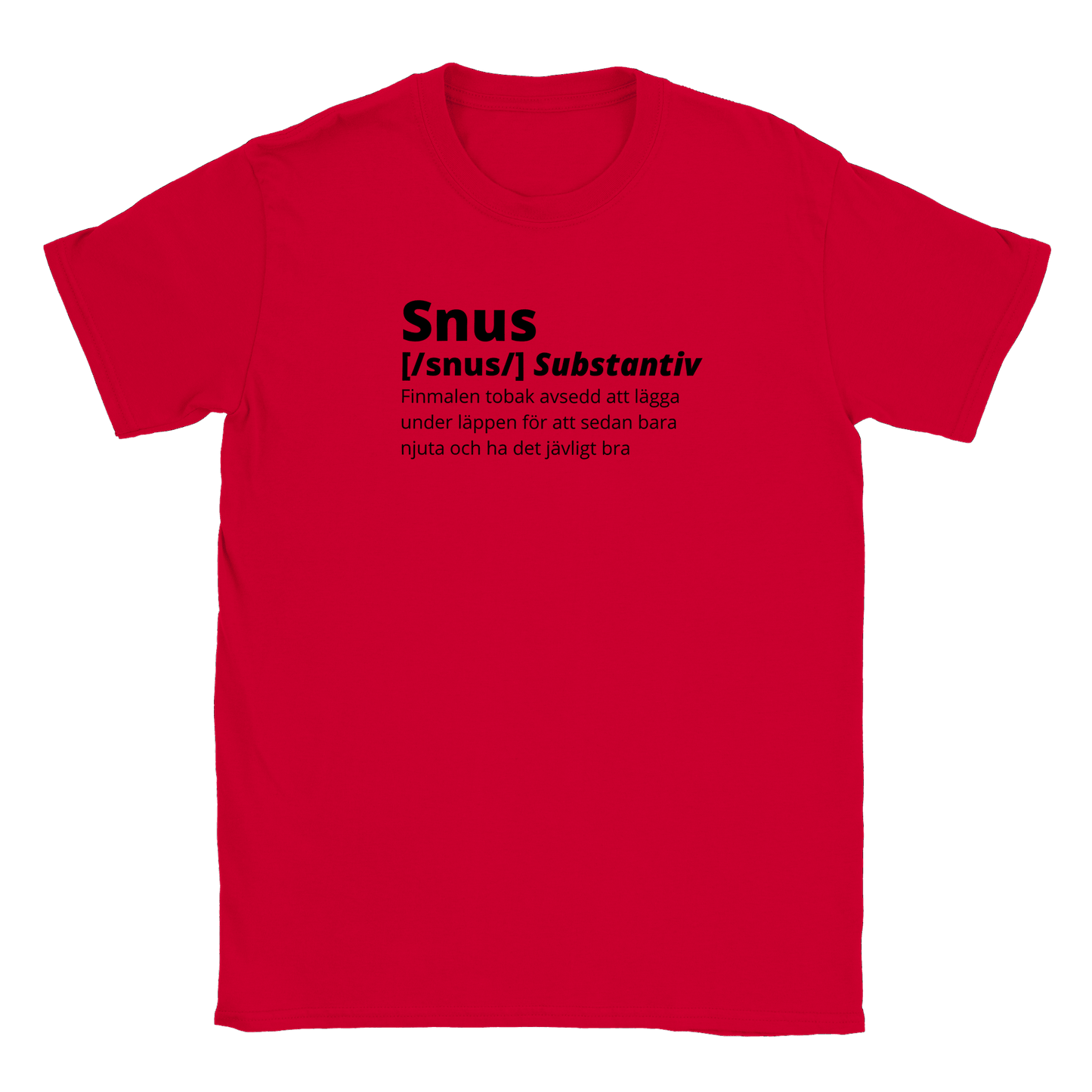 Snus - T-shirt Röd