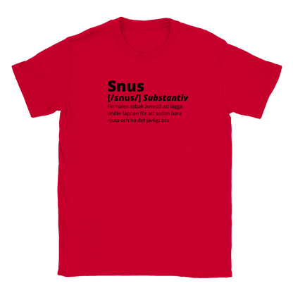 Snus - T-shirt Röd