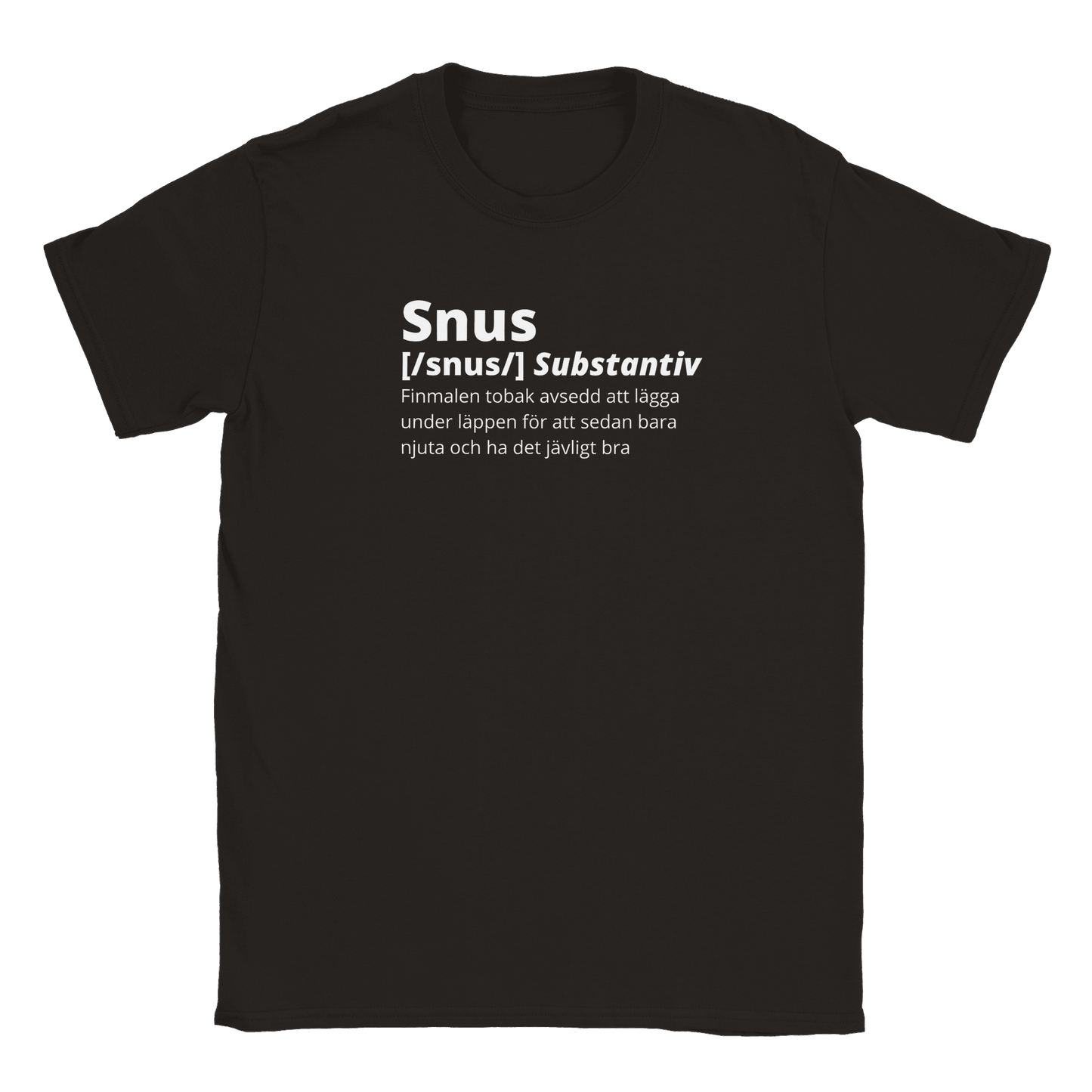 Snus - T-shirt Svart