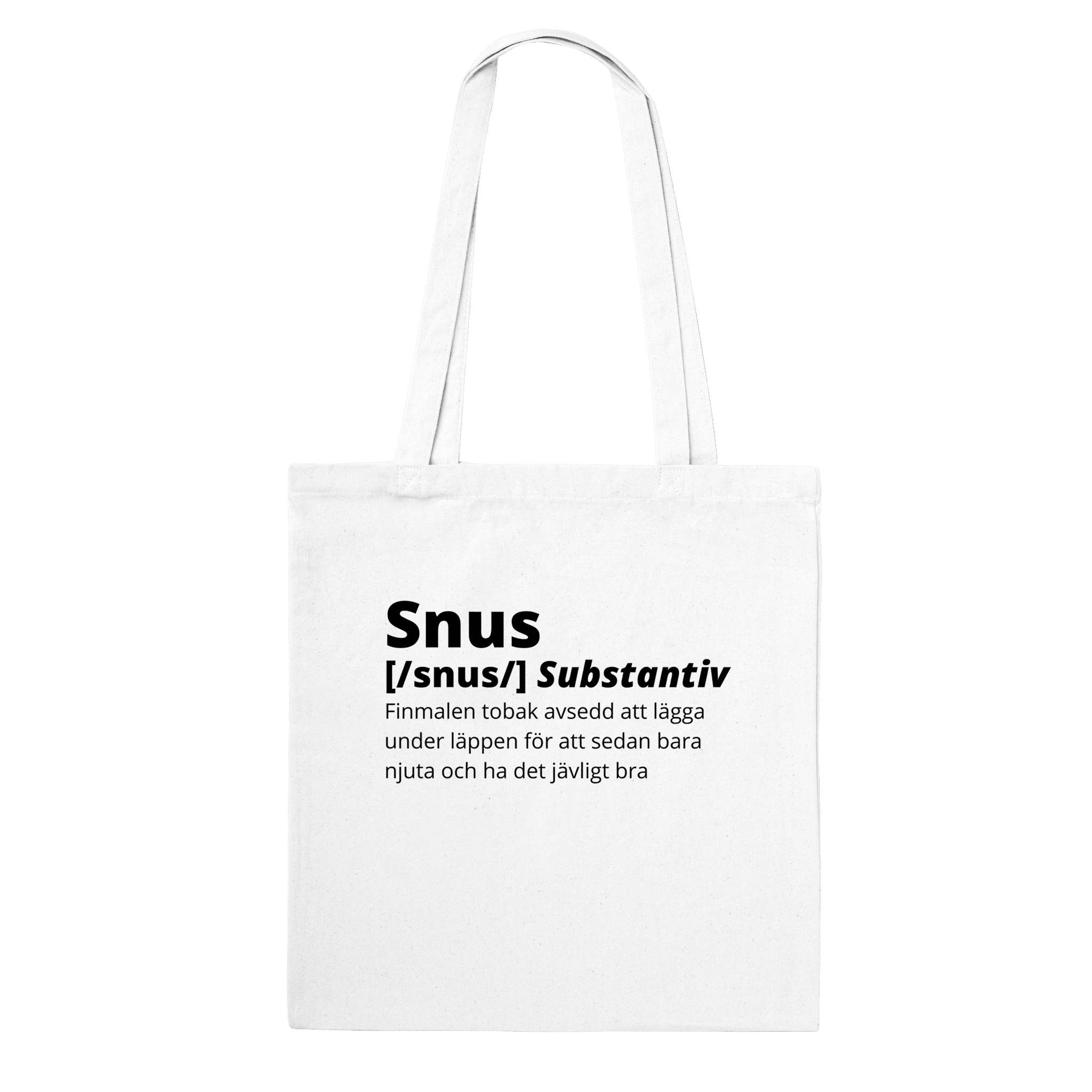 Snus - Tygpåse Vit
