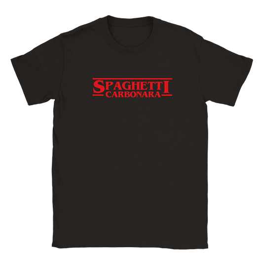 Spaghetti Carbonara - T-shirt för barn Svart