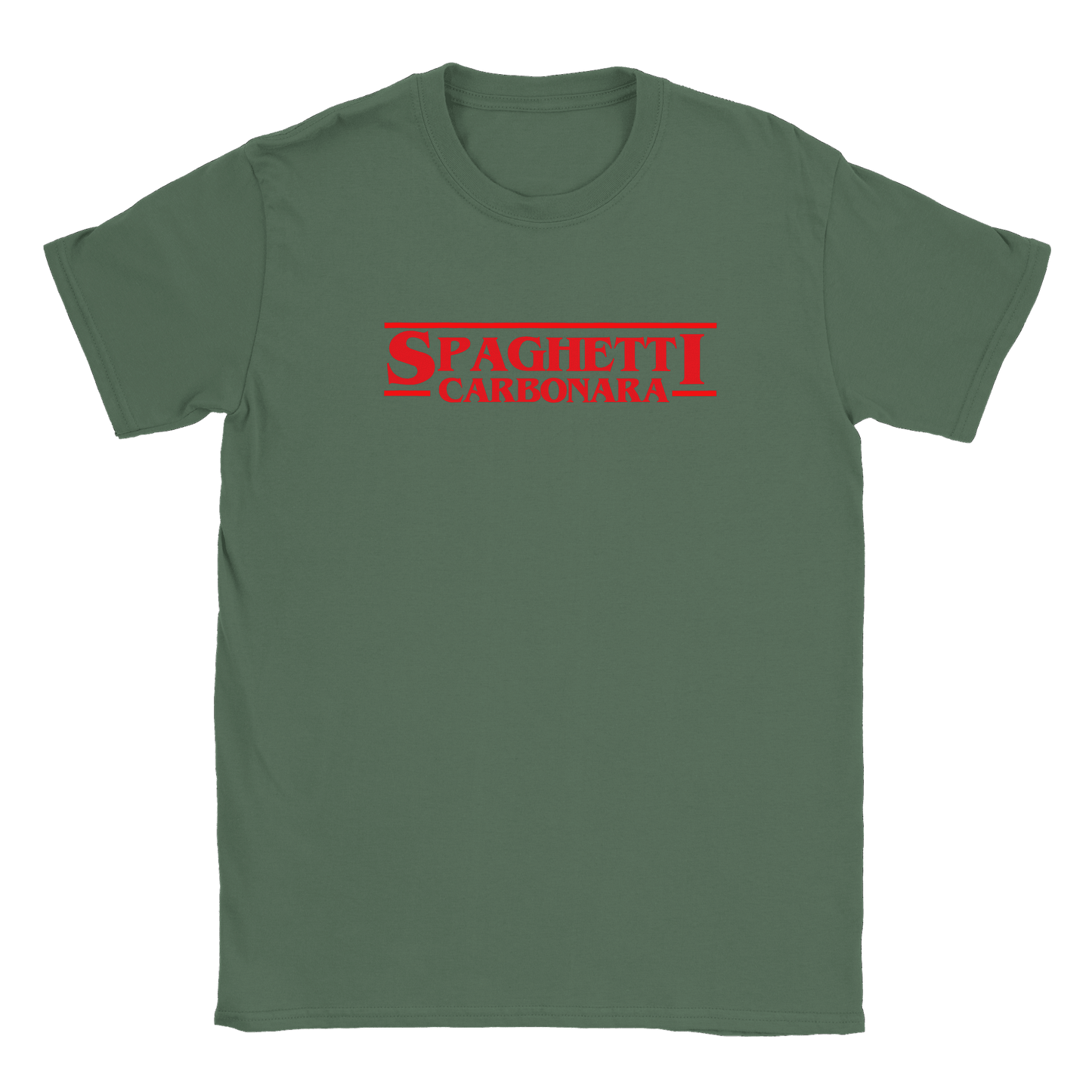 Spaghetti Carbonara - T-shirt Military Green