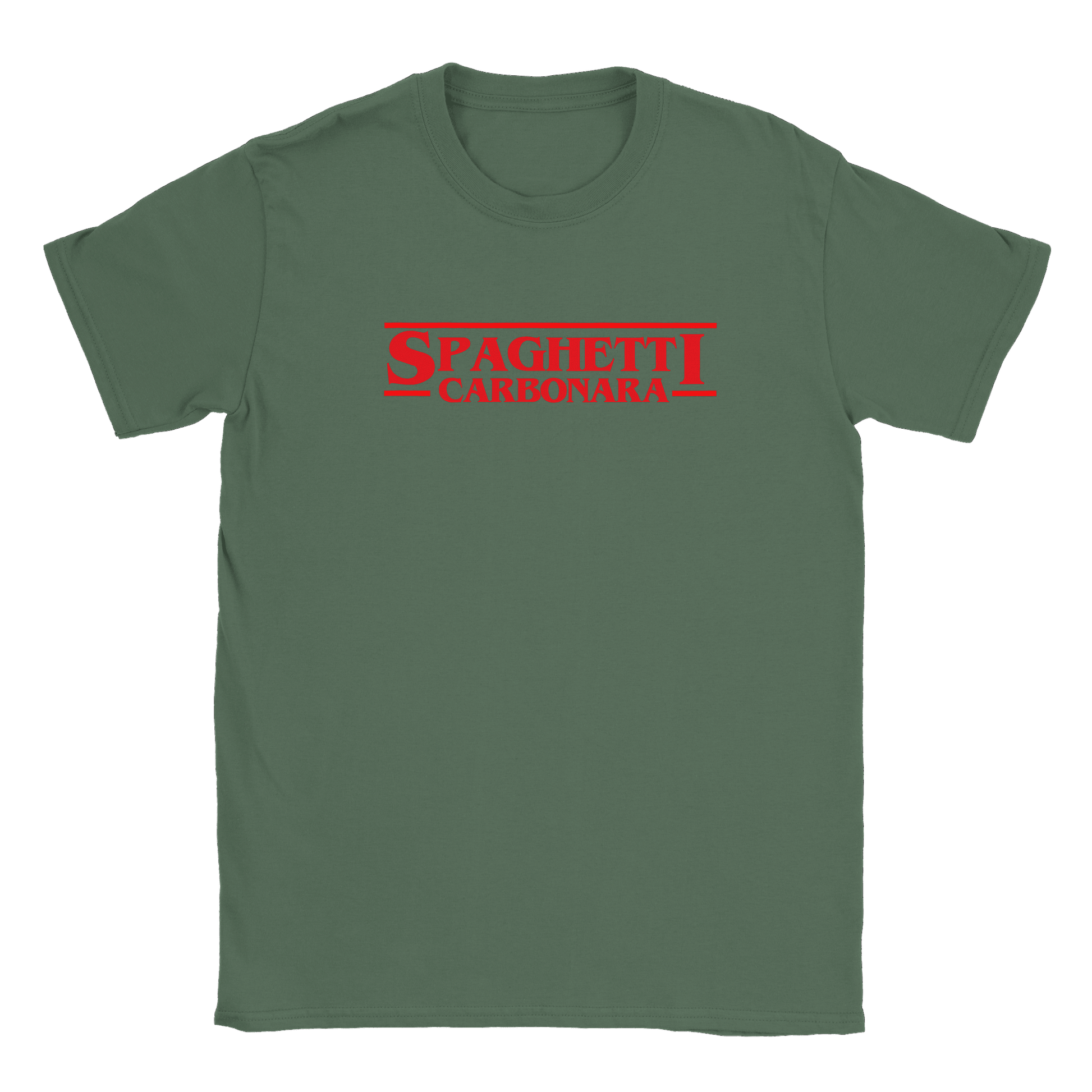 Spaghetti Carbonara - T-shirt Military Green