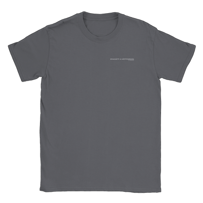 Spaghetti & Köttfärsås by Serious T - T-shirt Charcoal