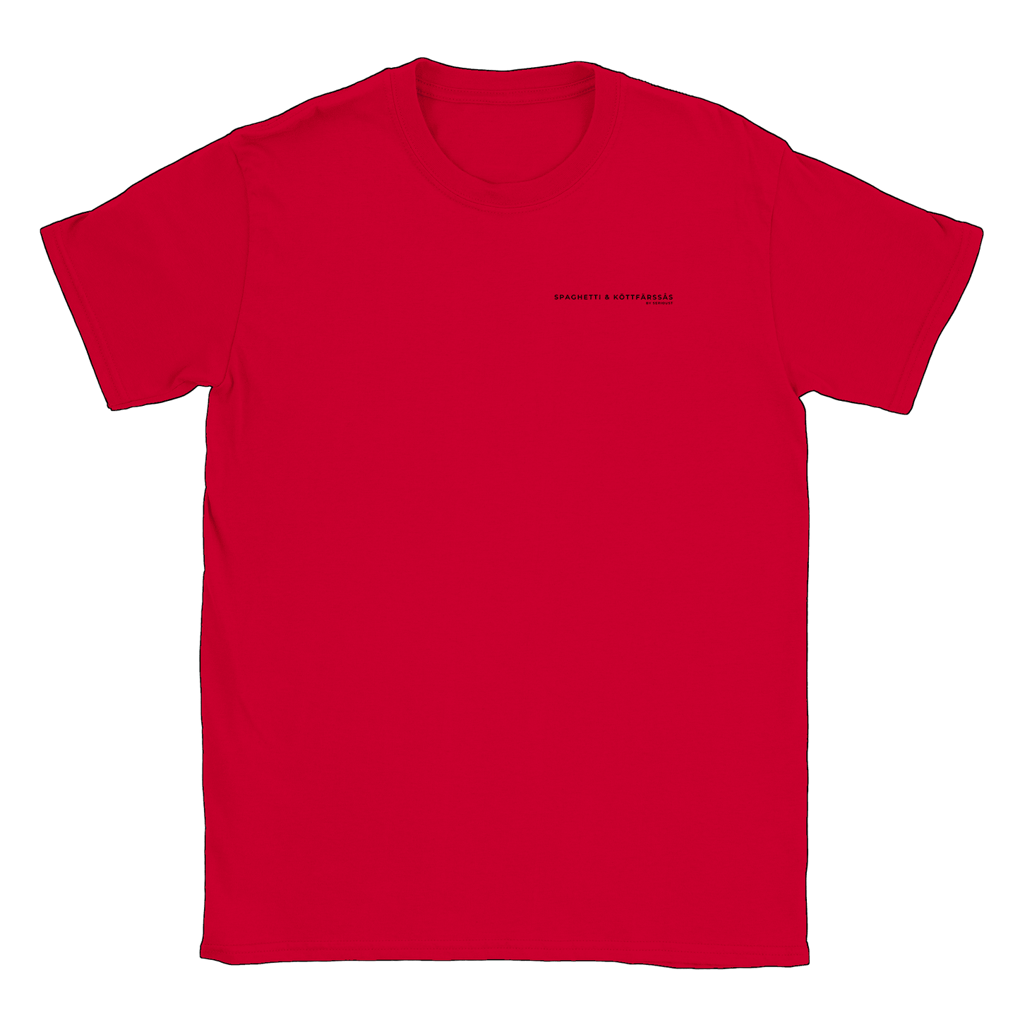 Spaghetti & Köttfärsås by Serious T - T-shirt Röd