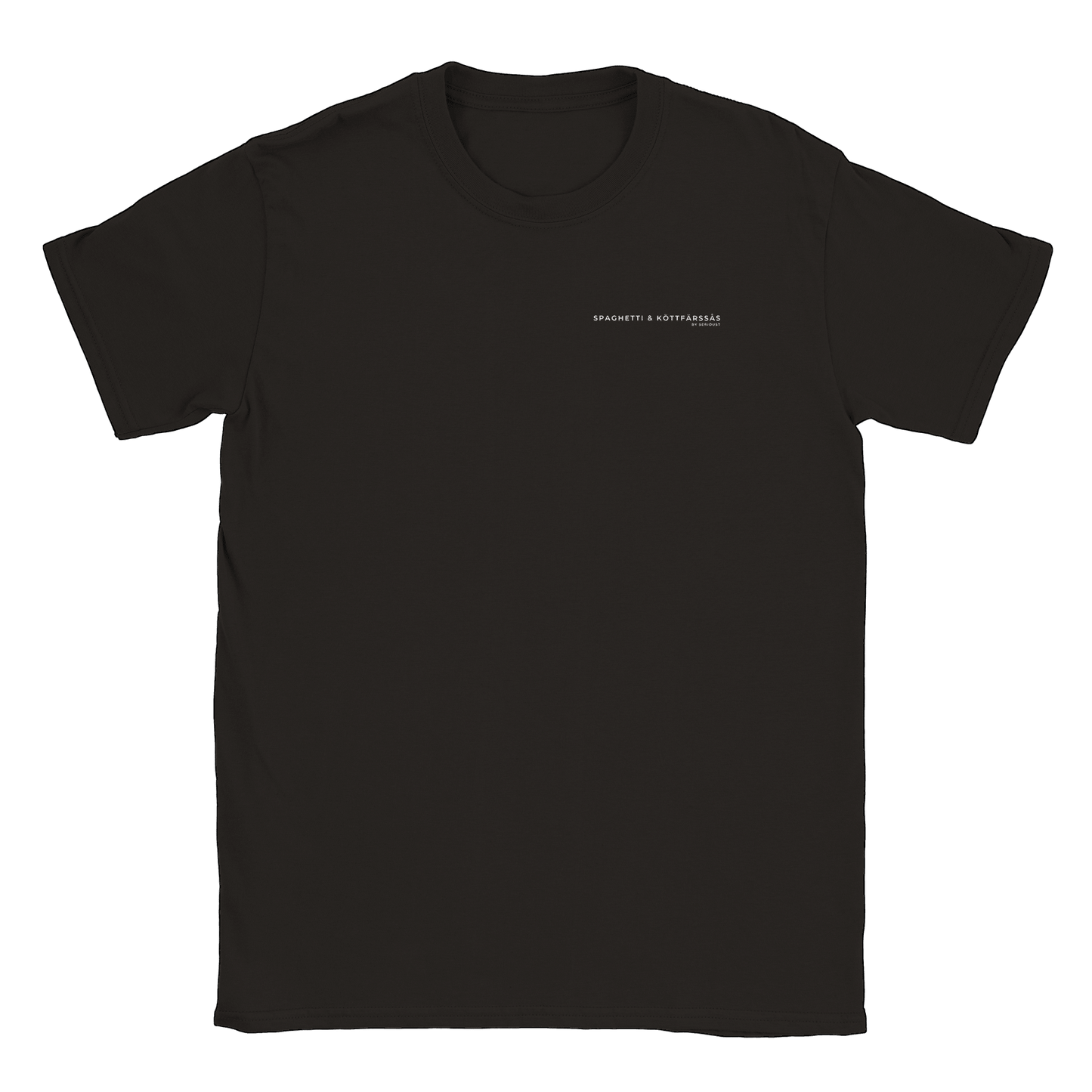 Spaghetti & Köttfärsås by Serious T - T-shirt Svart