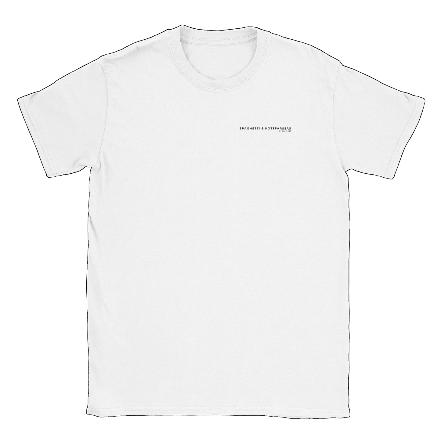 Spaghetti & Köttfärsås by Serious T - T-shirt Vit