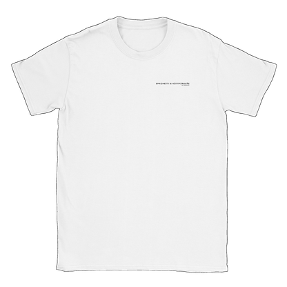 Spaghetti & Köttfärsås by Serious T - T-shirt Vit