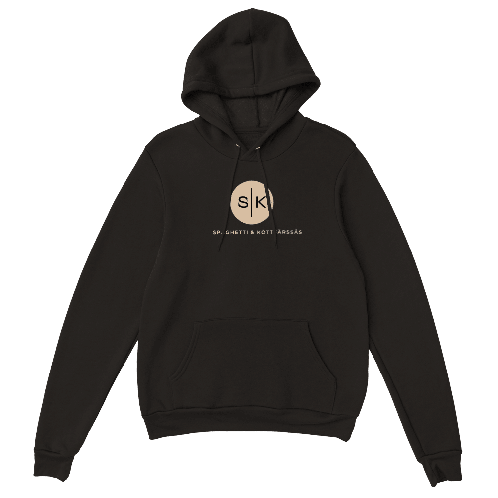 Spaghetti och köttfärssås logo - Hoodie Svart