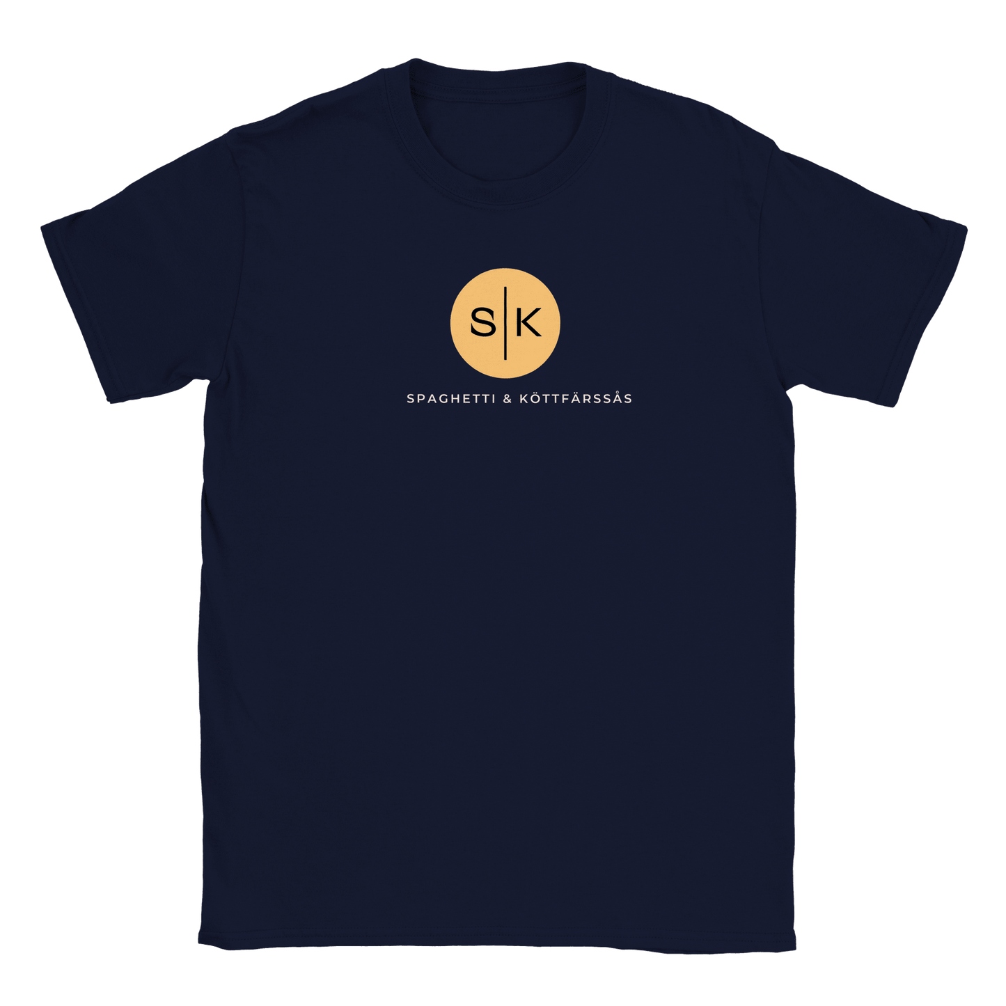 Spaghetti och Köttfärssås - T-shirt för barn Marinblå