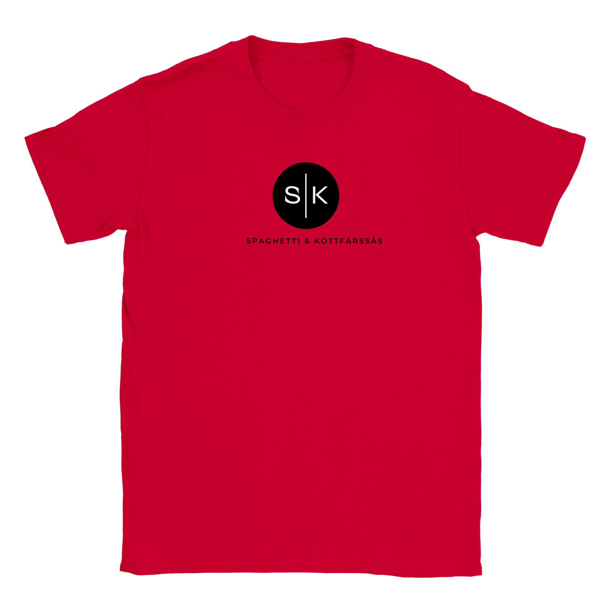 Spaghetti och Köttfärssås - T-shirt för barn Röd