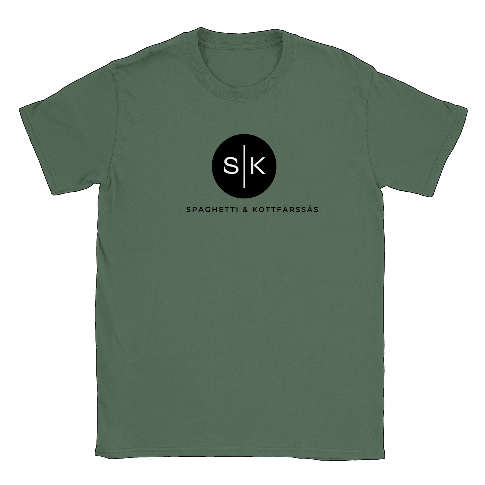 Spaghetti och köttfärssås - T-shirt Military Green