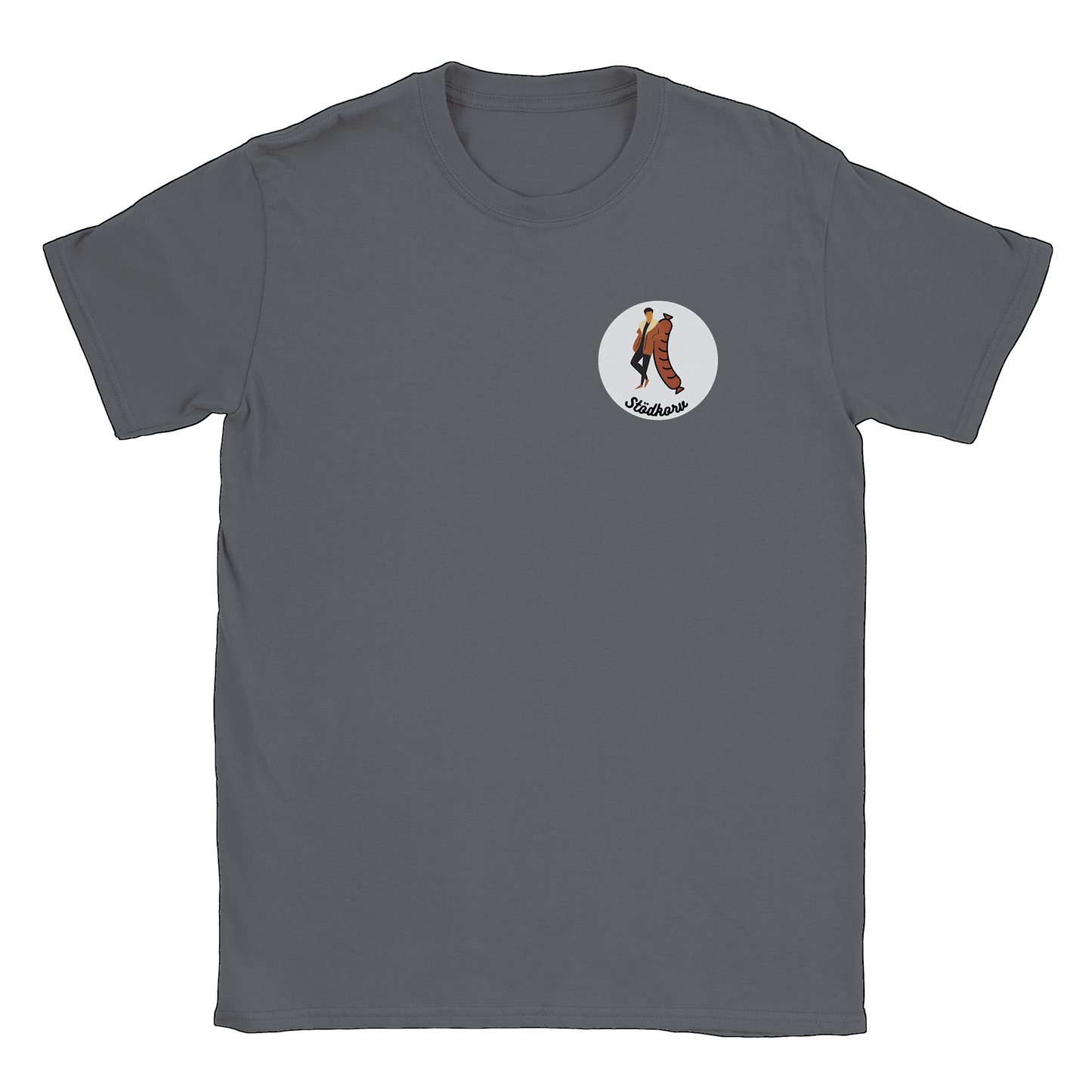 Stödkorven - T-shirt Charcoal