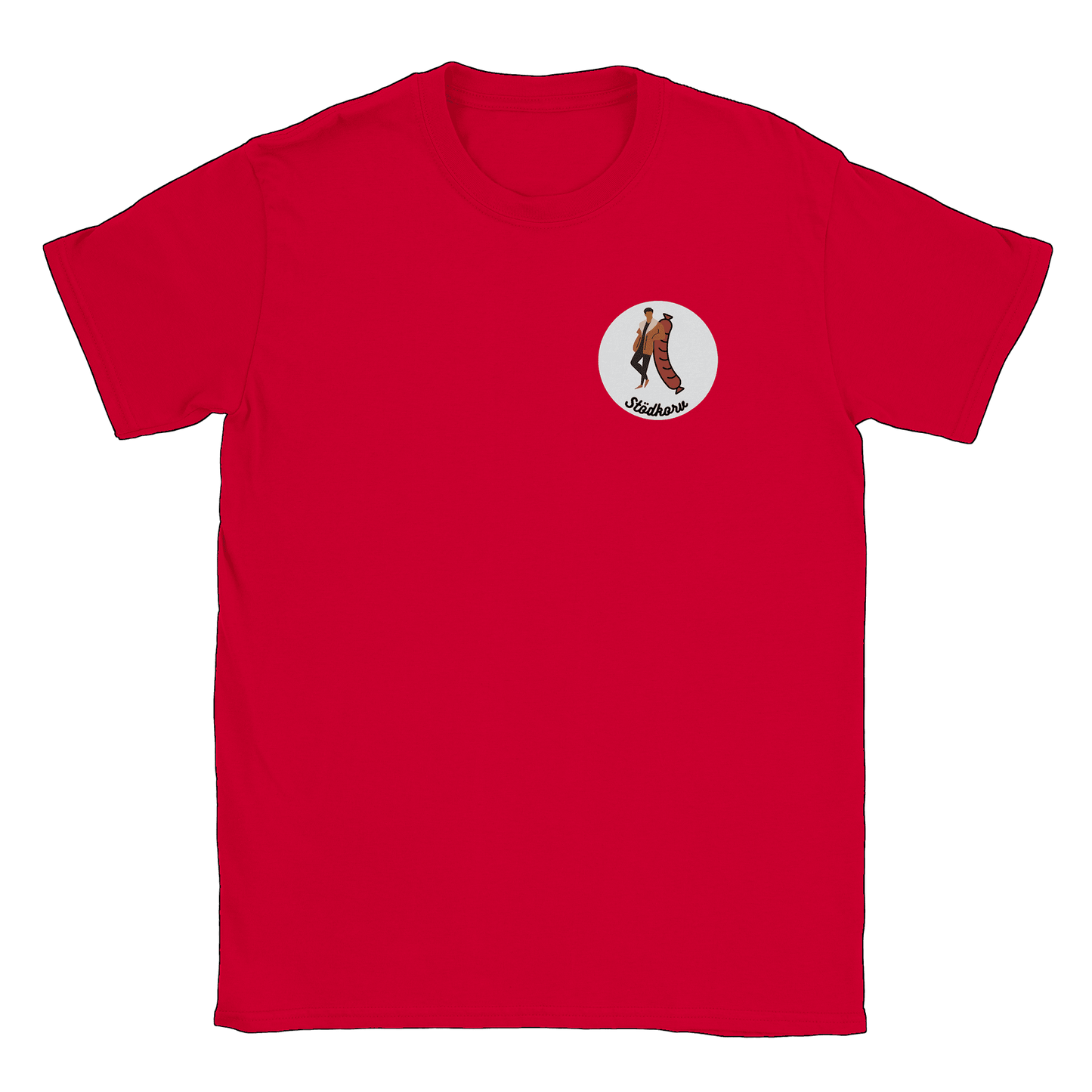 Stödkorven - T-shirt Röd