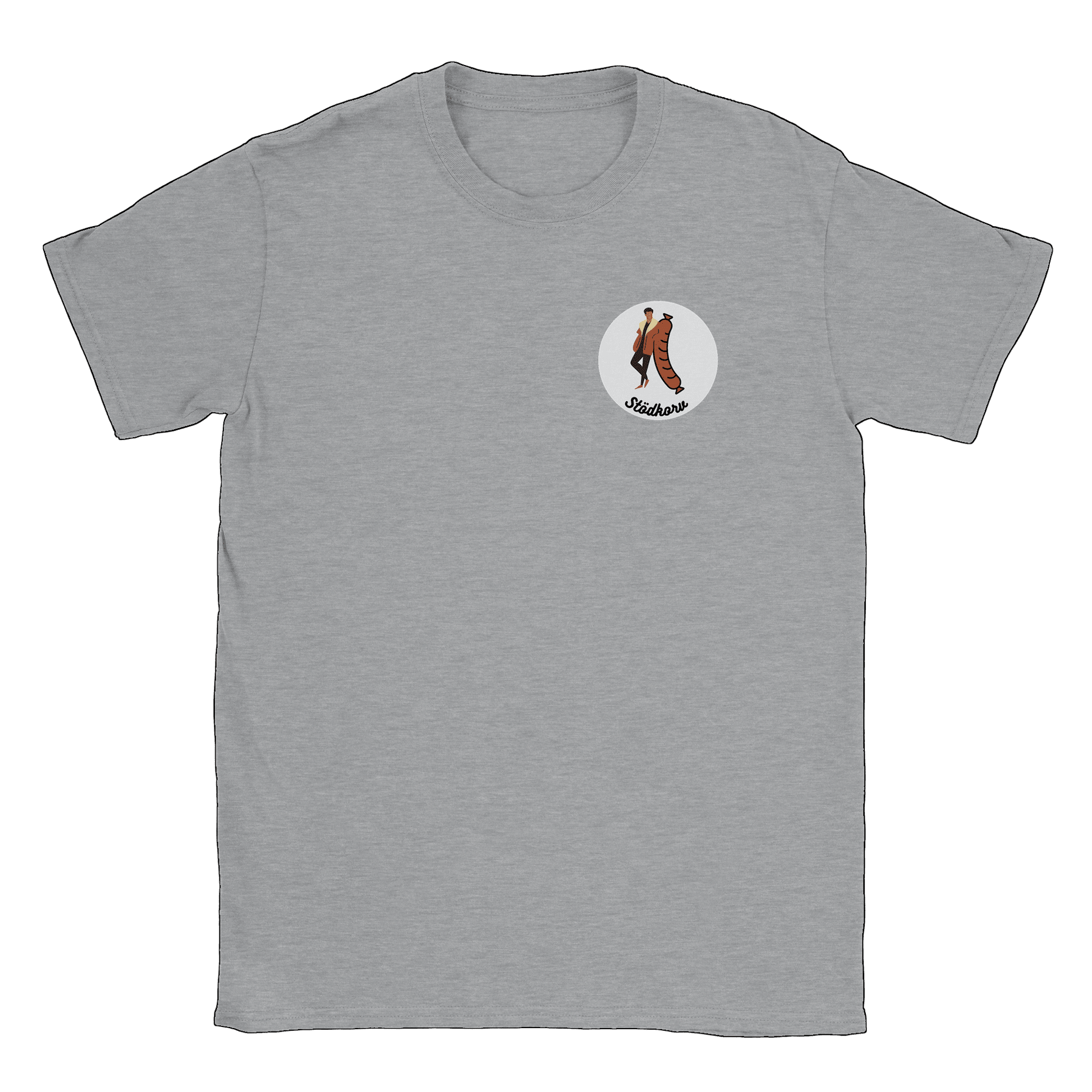 Stödkorven - T-shirt Sports Grey