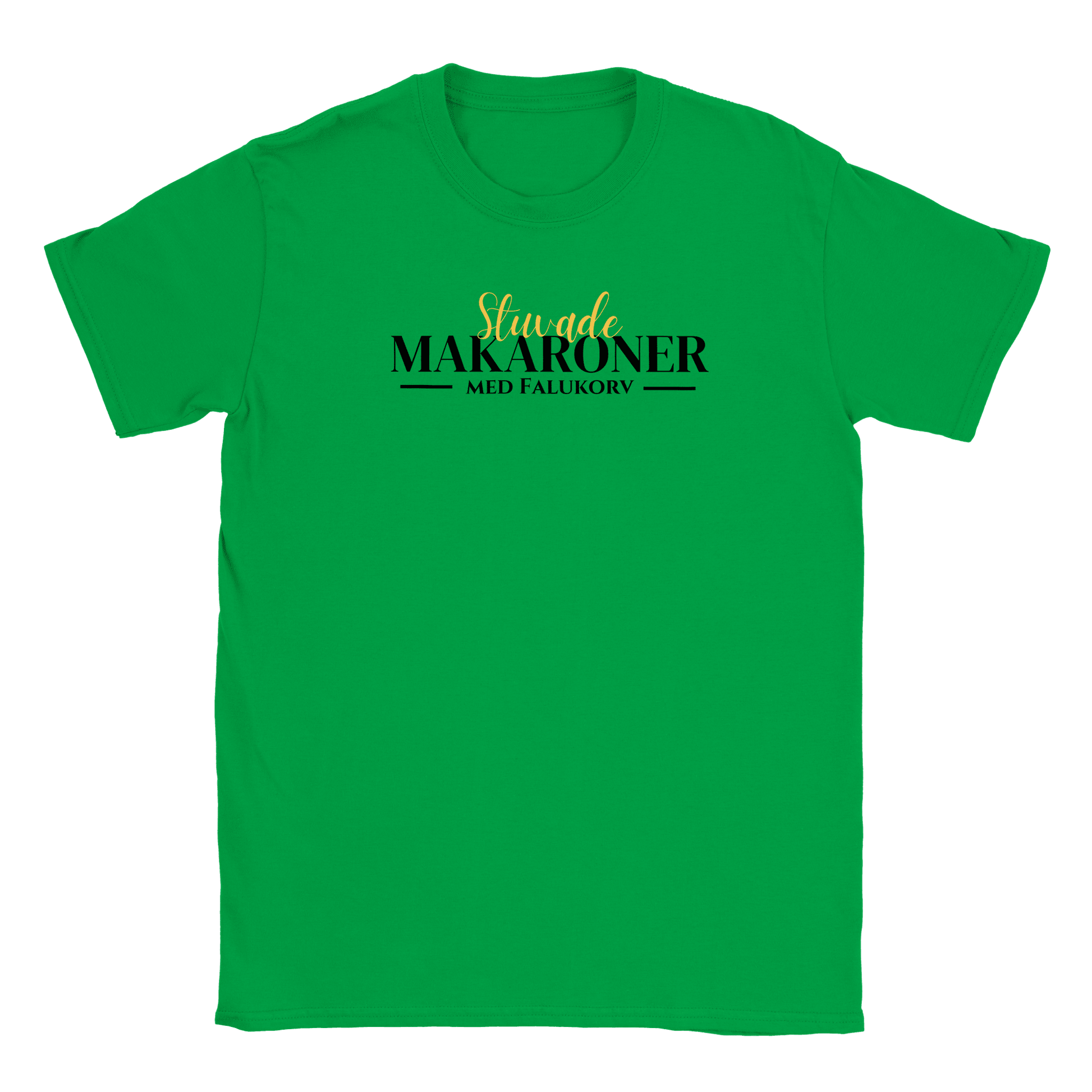 Stuvade makaroner med falukorv - T-shirt för barn Grön