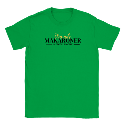 Stuvade makaroner med falukorv - T-shirt för barn Grön
