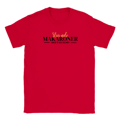 Stuvade makaroner med falukorv - T-shirt för barn Röd