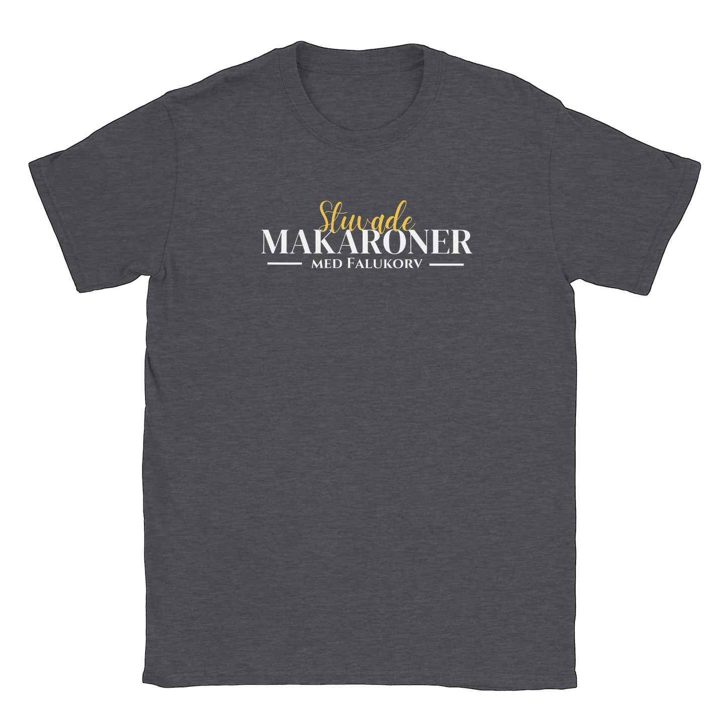 Stuvade makaroner med falukorv - T-shirt Mörk Ljung