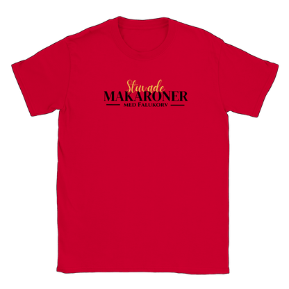 Stuvade makaroner med falukorv - T-shirt Röd