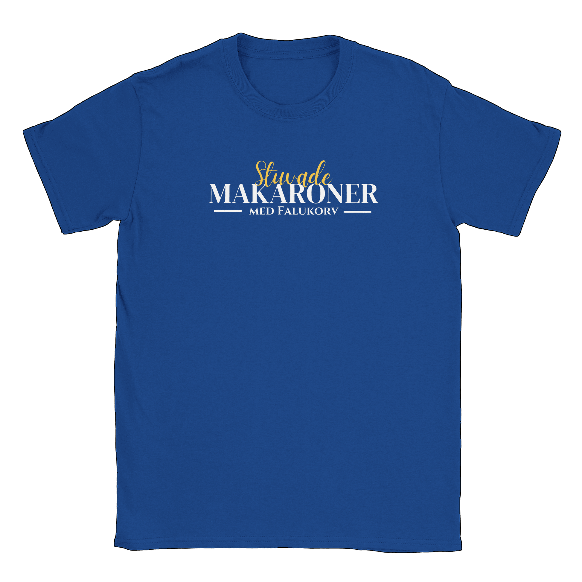 Stuvade makaroner med falukorv - T-shirt Royal