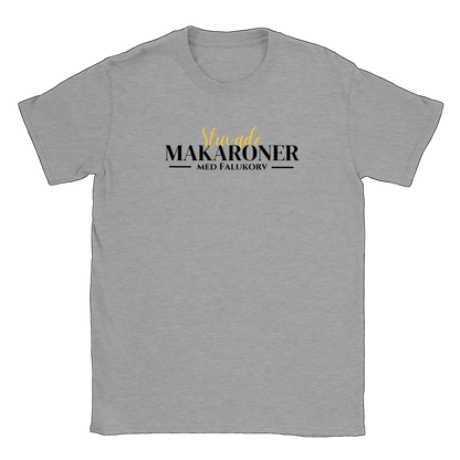 Stuvade makaroner med falukorv - T-shirt Sports Grey