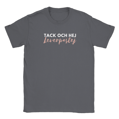 Tack och hej leverpastej - T-shirt Charcoal