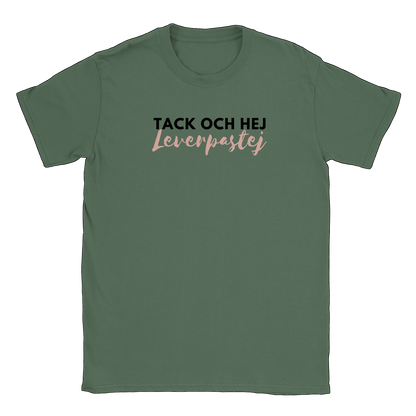 Tack och hej leverpastej - T-shirt Military Green