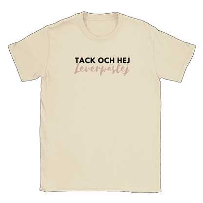 Tack och hej leverpastej - T-shirt Natural