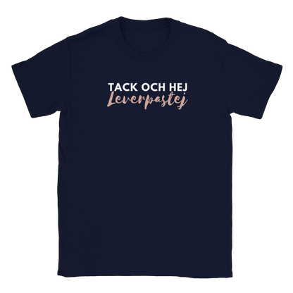 Tack och hej leverpastej - T-shirt Navy