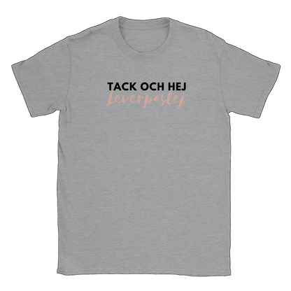 Tack och hej leverpastej - T-shirt Sports Grey