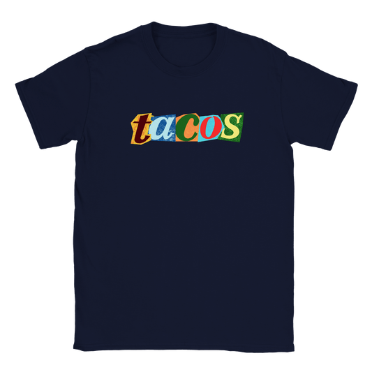 Tacos - T-shirt för barn Marinblå
