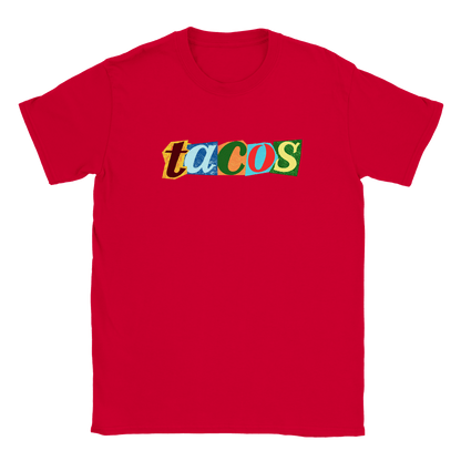 Tacos - T-shirt för barn Röd