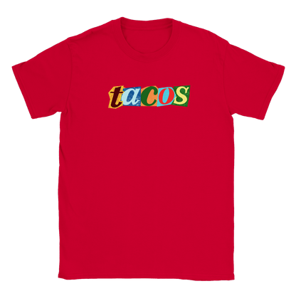 Tacos - T-shirt Röd