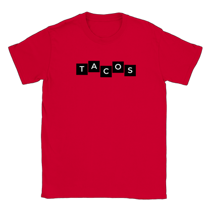 Tacos - T-shirt Röd