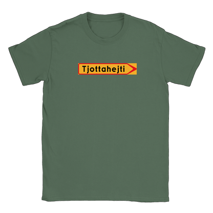 Tjottahejti skylt - T-shirt Military Green