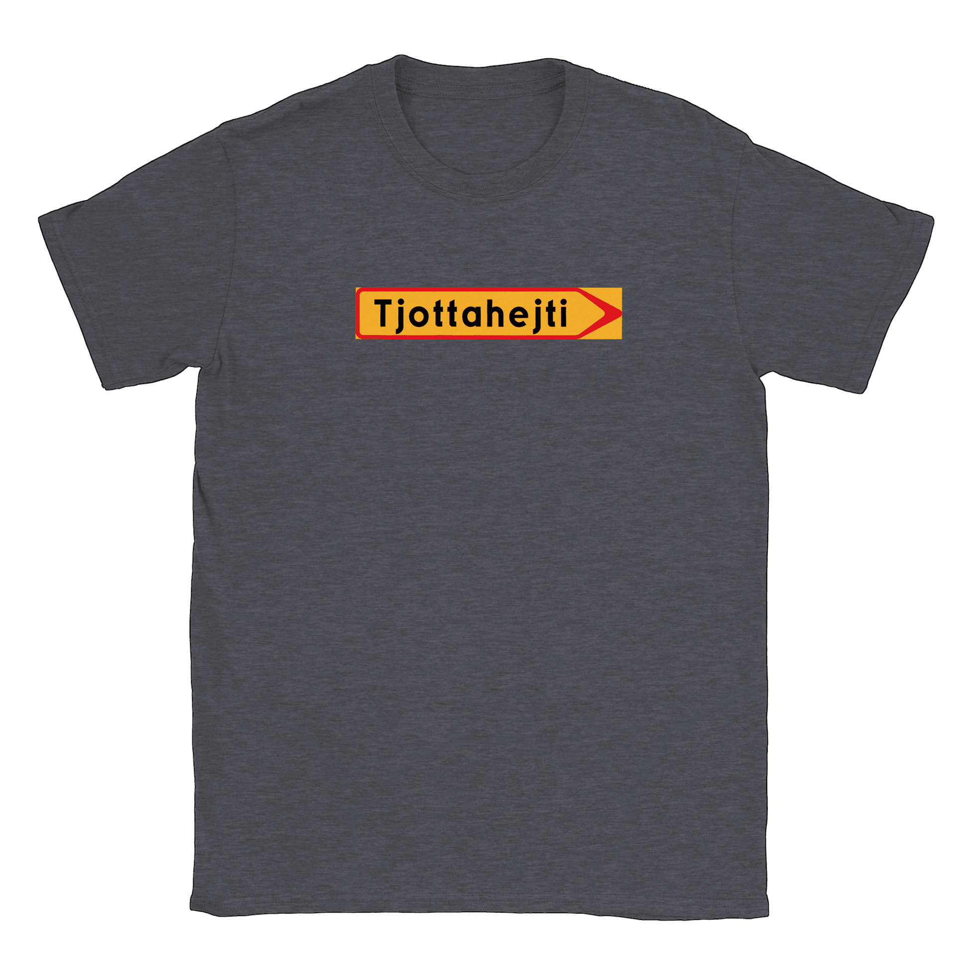 Tjottahejti skylt - T-shirt Mörk Ljung