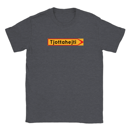 Tjottahejti skylt - T-shirt Mörk Ljung