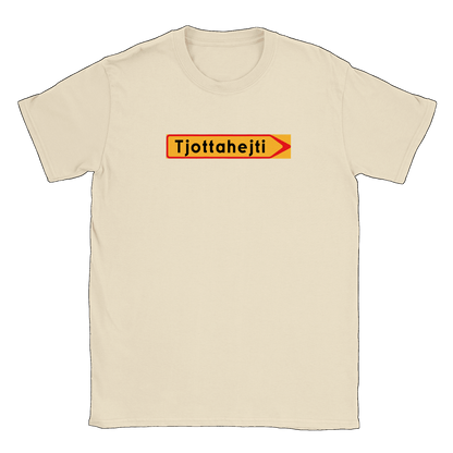 Tjottahejti skylt - T-shirt Natural