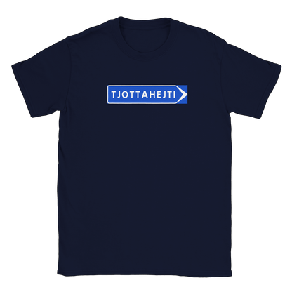 Tjottahejti skylt - T-shirt Navy