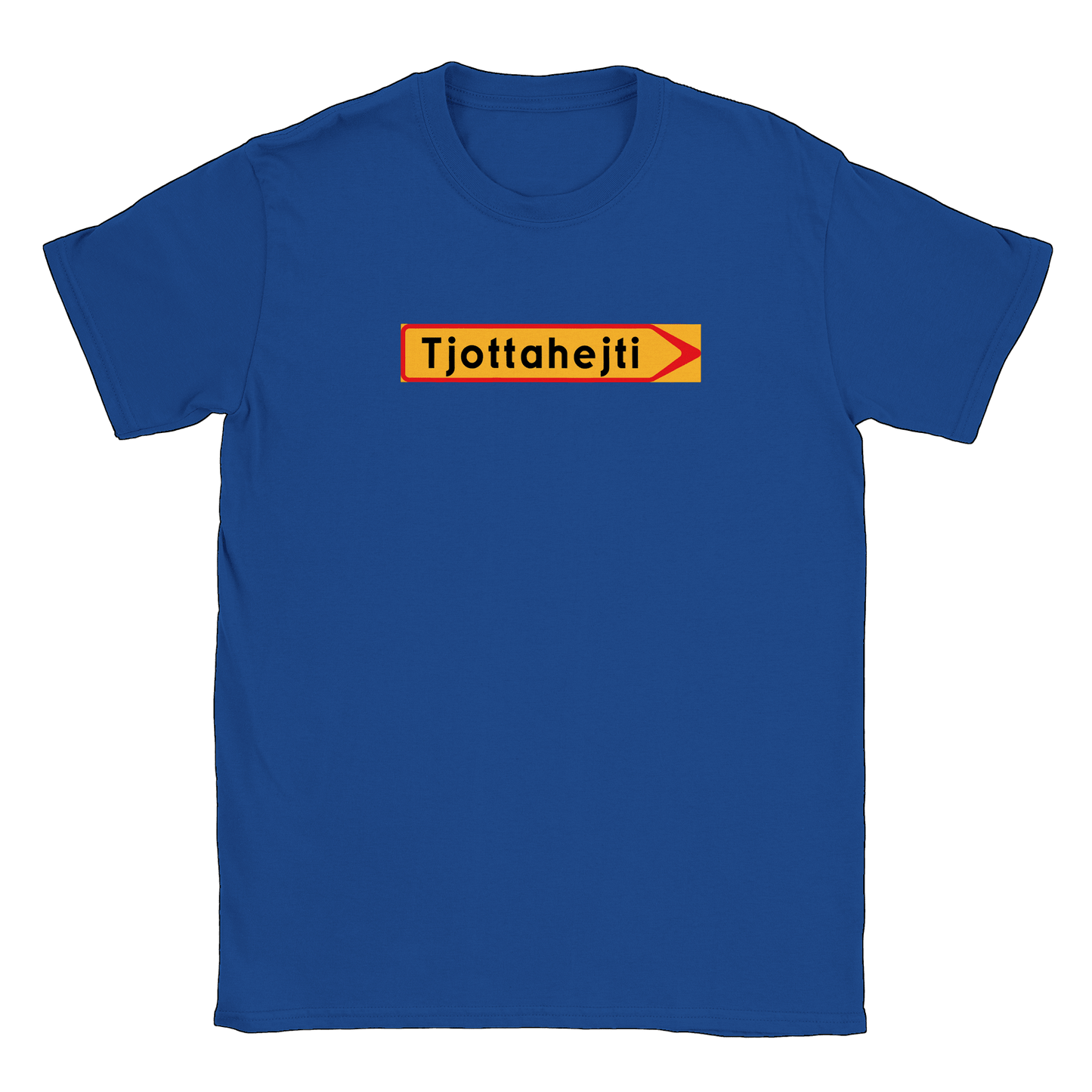 Tjottahejti skylt - T-shirt Royal