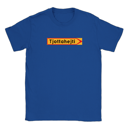 Tjottahejti skylt - T-shirt Royal