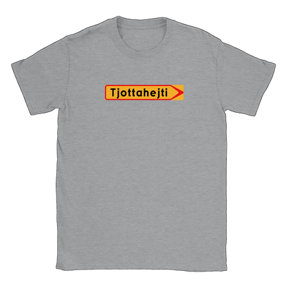 Tjottahejti skylt - T-shirt Sports Grey