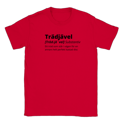 Trädjävel Discgolf - T-shirt Röd
